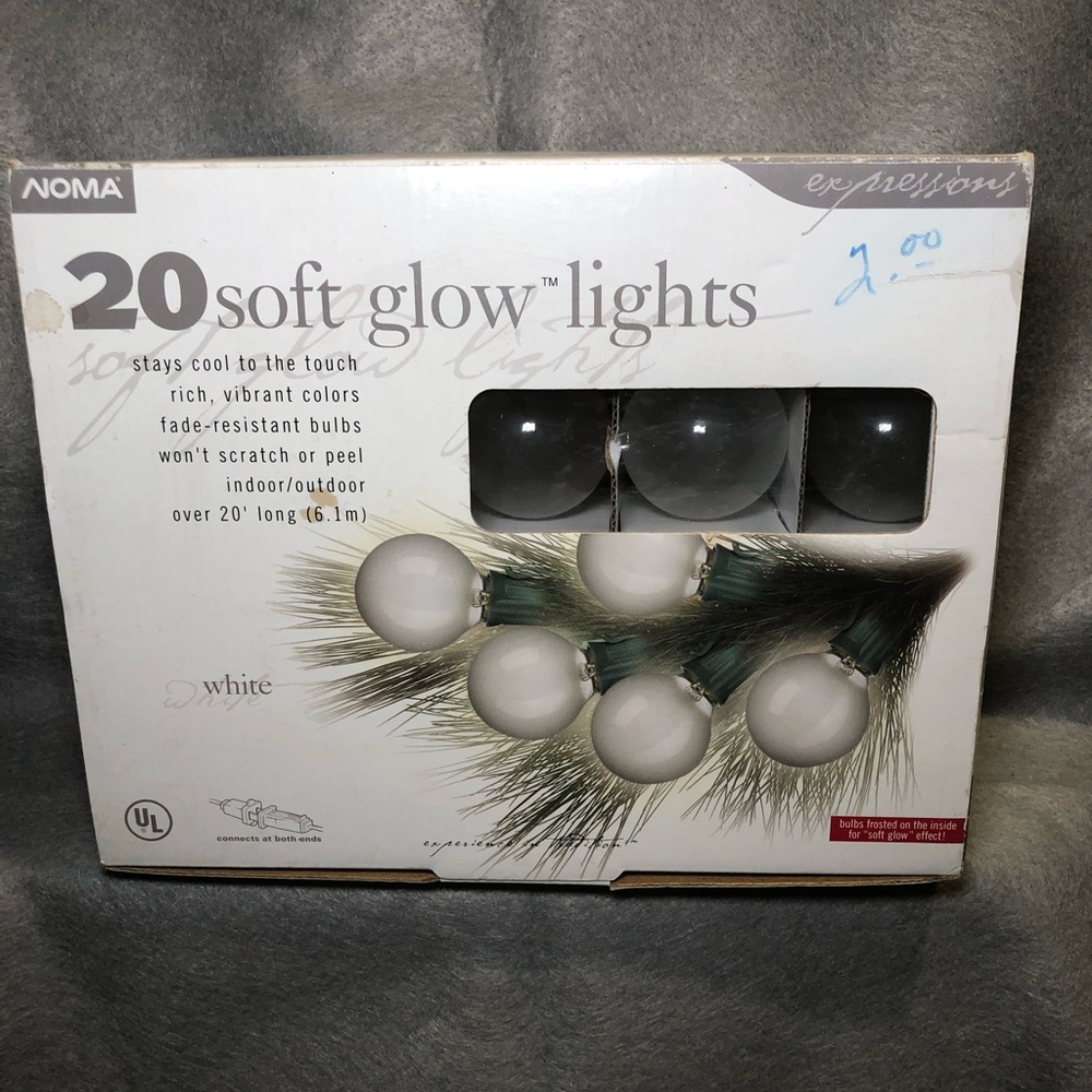 NOMA 20 SOFT GLOW STRING LIGHTS, INDOOR/OUTDOOR, OVER 20’ LONG, NIB